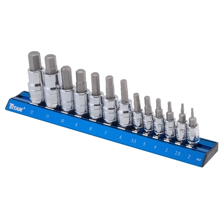 STAR ASIA 13-Pc Metric Hex Bit Socket Set 16124